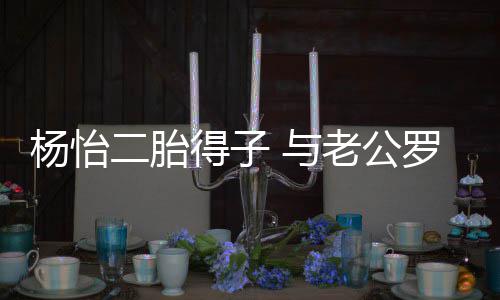 二胎得子好女双老公罗仲谦儿全凑字杨怡 与成